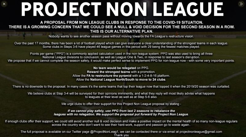 Project non league null and void